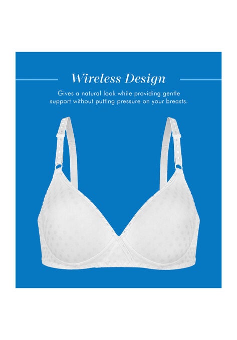Bestform 5006238 Patterned Wireless Cotton Bra With Light Padding, , alternate image number null