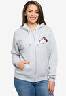 Disney Mickey Minnie Mouse Stroll Zip Hoodie Sweatshirt Gray, , alternate image number null