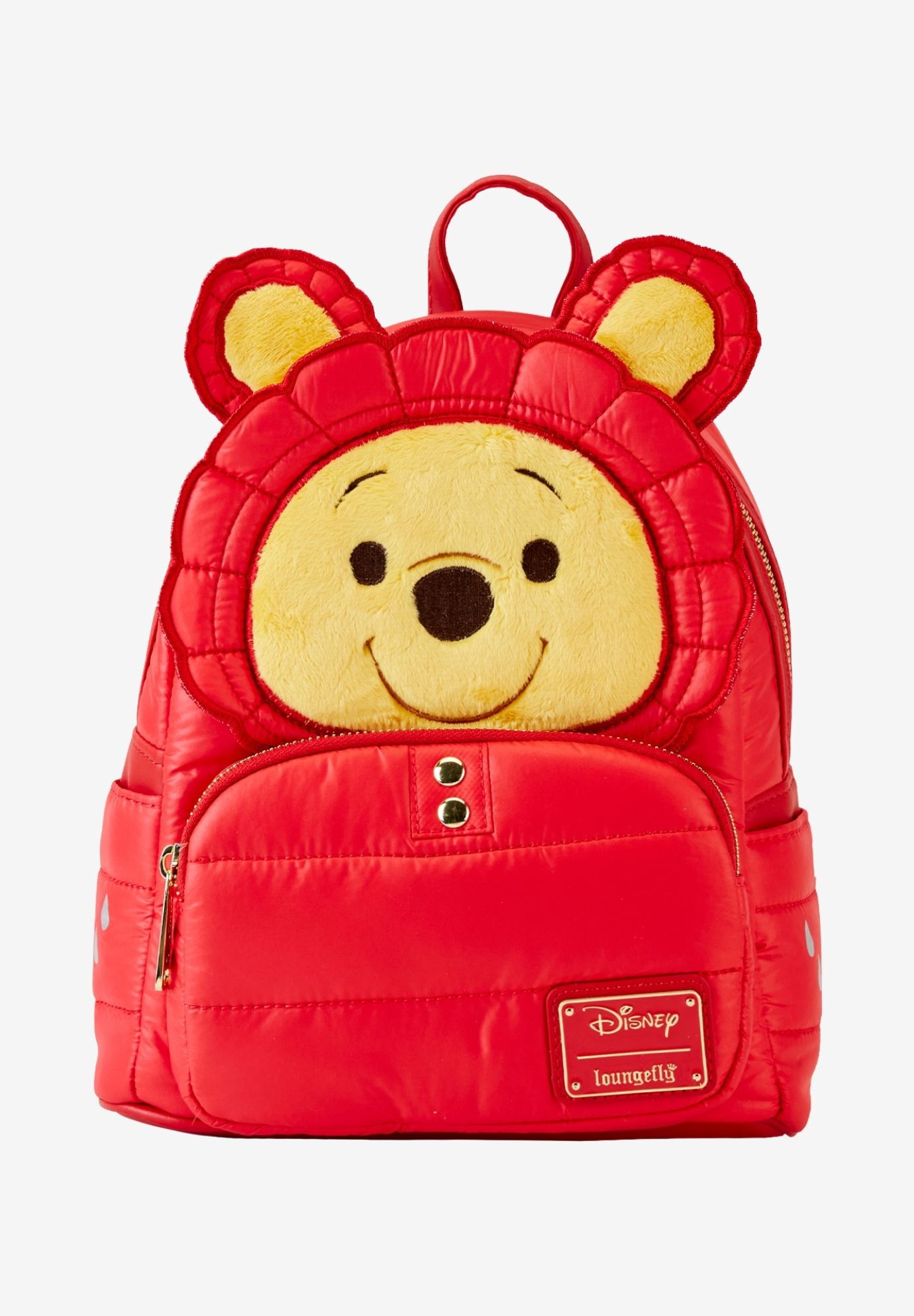 Loungefly x Disney Winnie The Pooh Puffer Jacket Cosplay Mini Backpack, RED, hi-res image number 0
