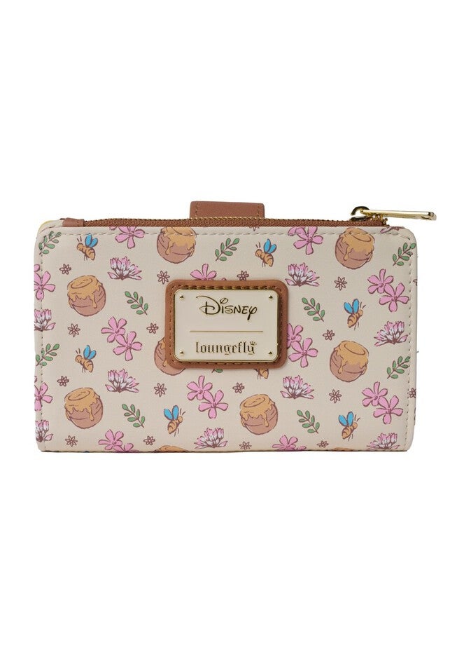 Loungefly x Disney Winnie the Pooh Snap Flap Wallet, BEIGE, on-hover image number null