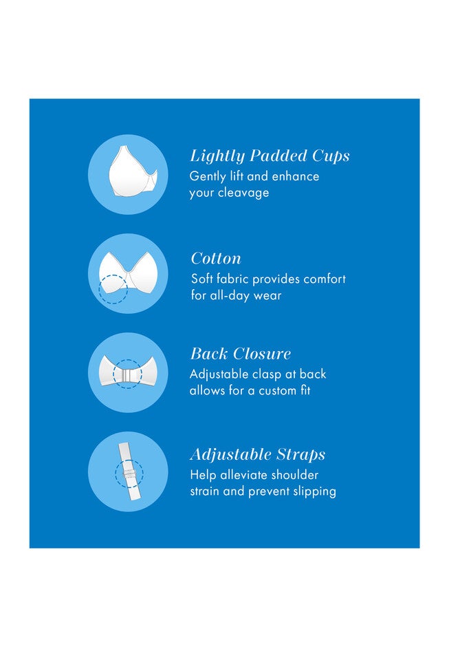 Bestform 5006238 Patterned Wireless Cotton Bra With Light Padding, , alternate image number null