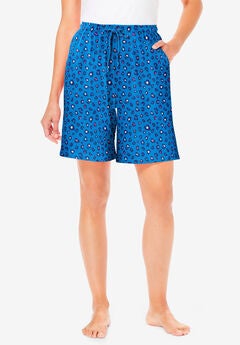 Print Pajama Shorts