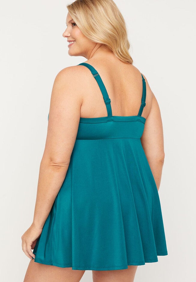 Coastal Shimmer Swim Dress, , on-hover image number null