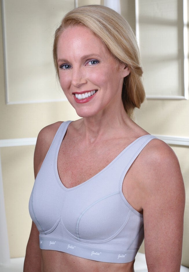 Cool Cotton Bra, GREY, hi-res image number 0