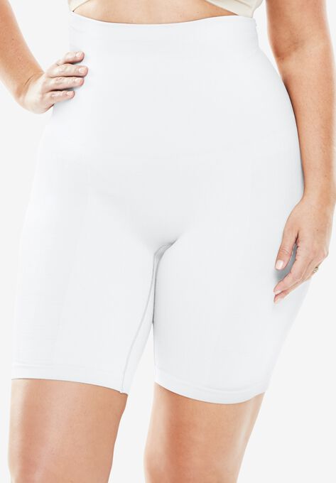 Seamless Thigh Slimmer, WHITE, hi-res image number null