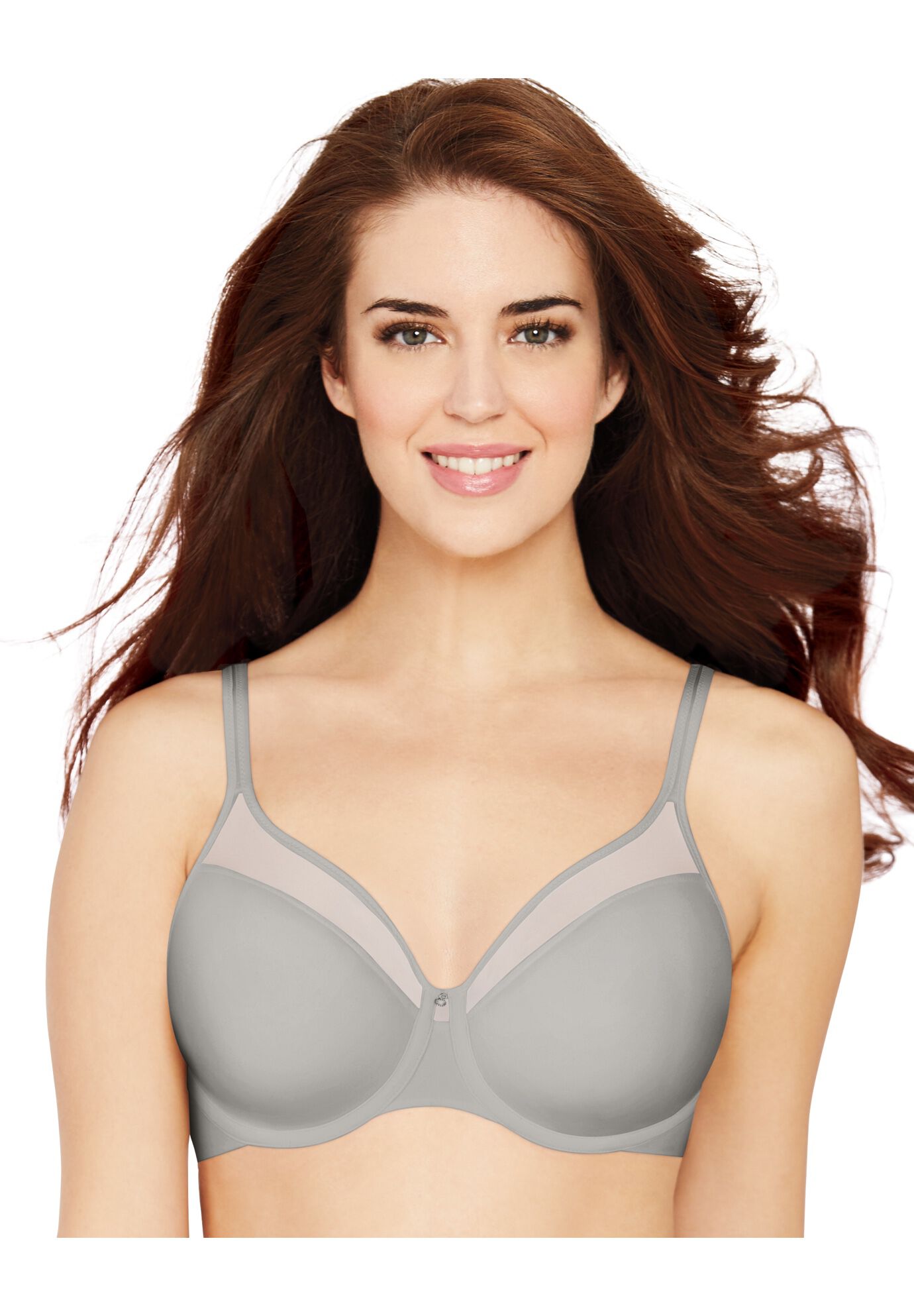 One Smooth U® Ultra LightIllusion Neckline Underwire Bra DF3439, CRYSTAL GREY, hi-res image number 0