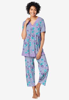 ellos Womens Plus Size Boxy Sleep Tee Pajamas