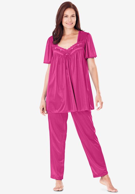Silky 2-Piece PJ Set , PARADISE PINK, hi-res image number null