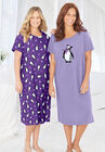 2-Pack Long Sleepshirts, , alternate image number null