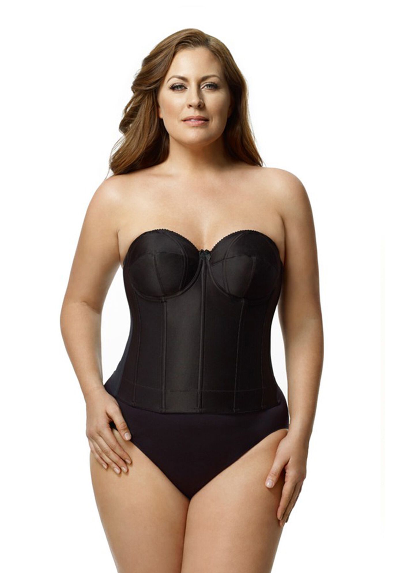 Make it Smooth Strapless Longline 6421, BLACK, hi-res image number 0