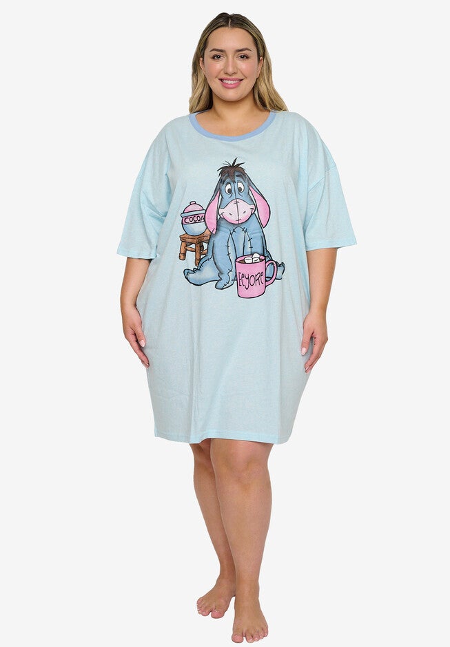 Disney Eeyore Sleep Night Pajamas T-Shirt, LIGHT BLUE, hi-res image number null