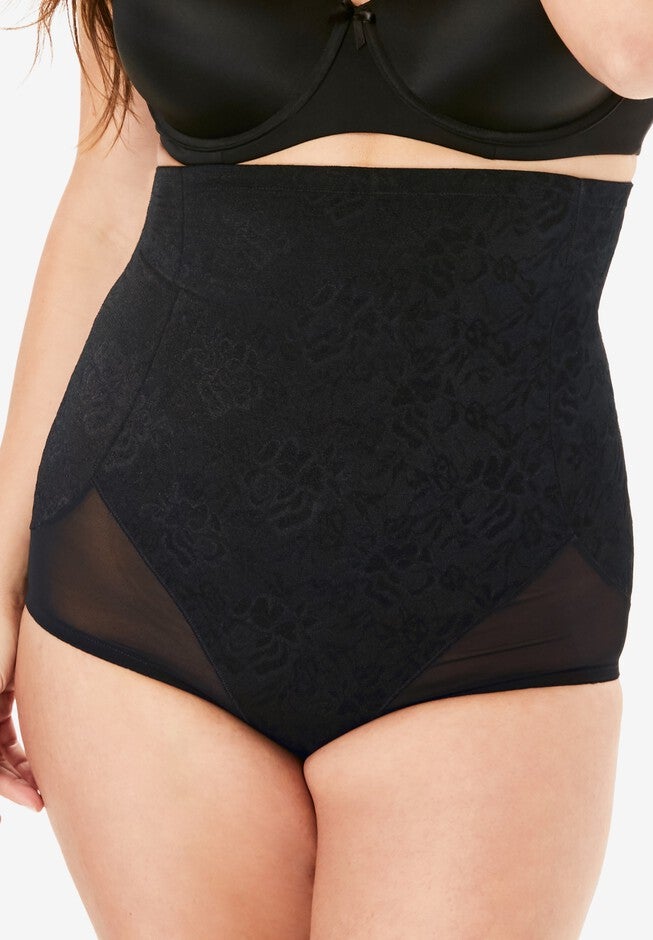 Smooth Lace Brief , BLACK, hi-res image number null