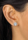 Tri Tone Gold Ion Plated Stainless Hoop & Cz Stud Earring Set (50Mm) (4 Cttw) Jewelry, , alternate image number null
