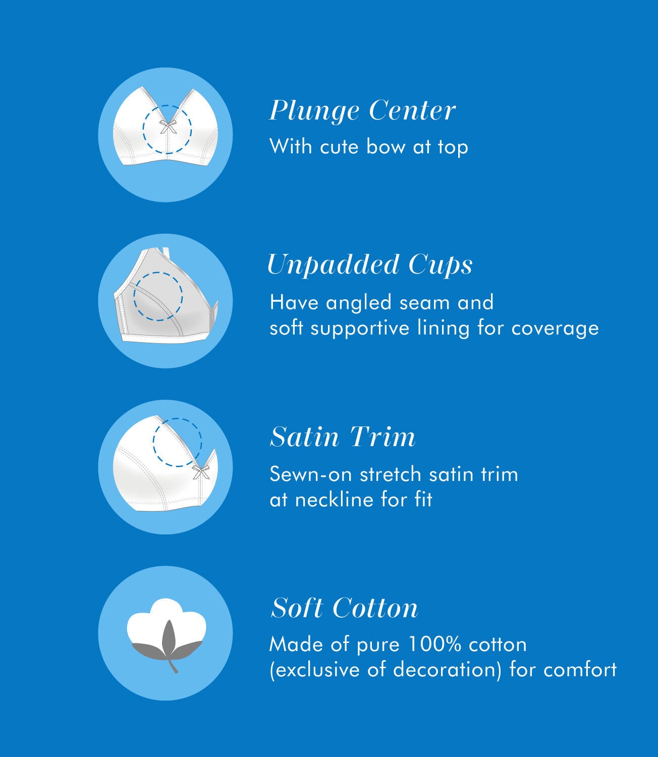 Bestform Cotton Wireless Bra with Lightly Lined Cups 2-Pack - 5006255, WHITE NUDE BLACK, alternate image number 6