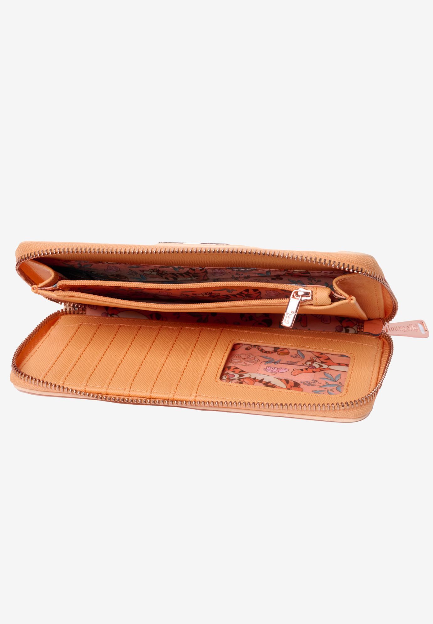 Loungefly x Disney Tigger Floral Zip Around Wallet Winnie the Pooh Peach, ORANGE, alternate image number 3