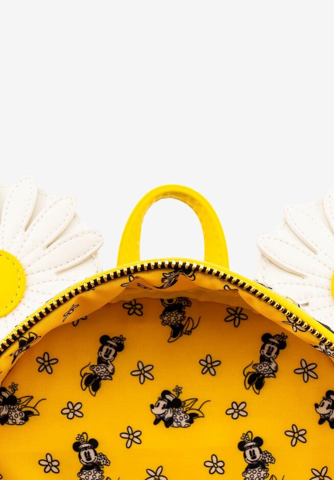 Loungefly X Disney Minnie Mouse Daisies Mini Backpack Handbag Ears, , alternate image number null