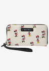 Minnie Mouse All-Over Print Zip Around Wallet Wristlet, MULTI, hi-res image number null