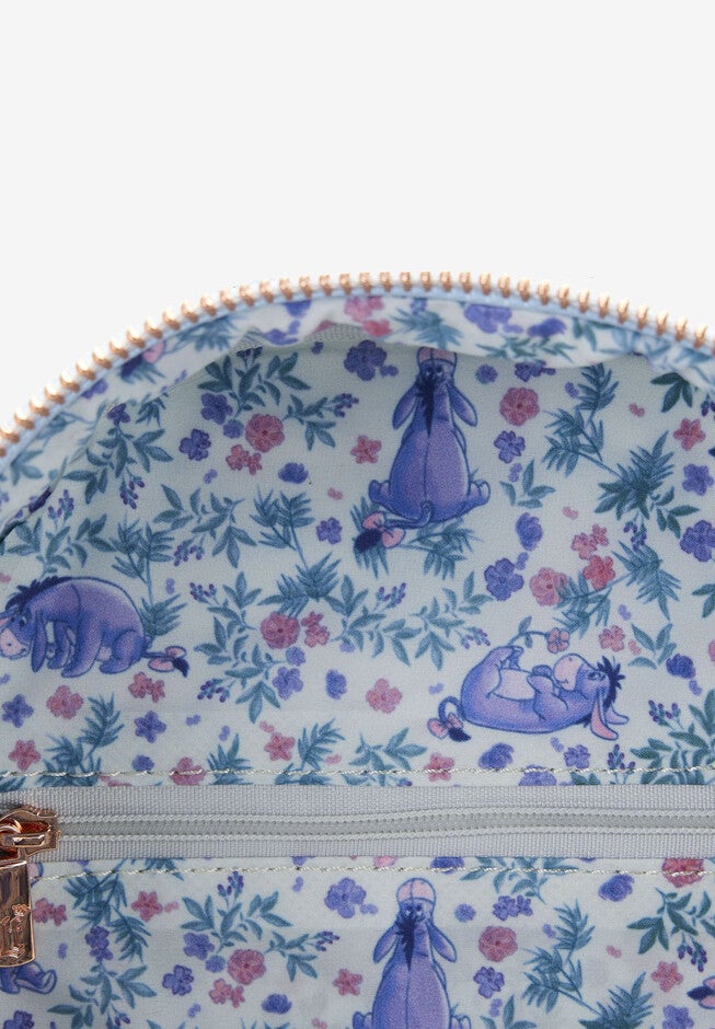 Loungefly X Disney Eeyore Mini Backpack Handbag Floral Light Blue, , alternate image number null