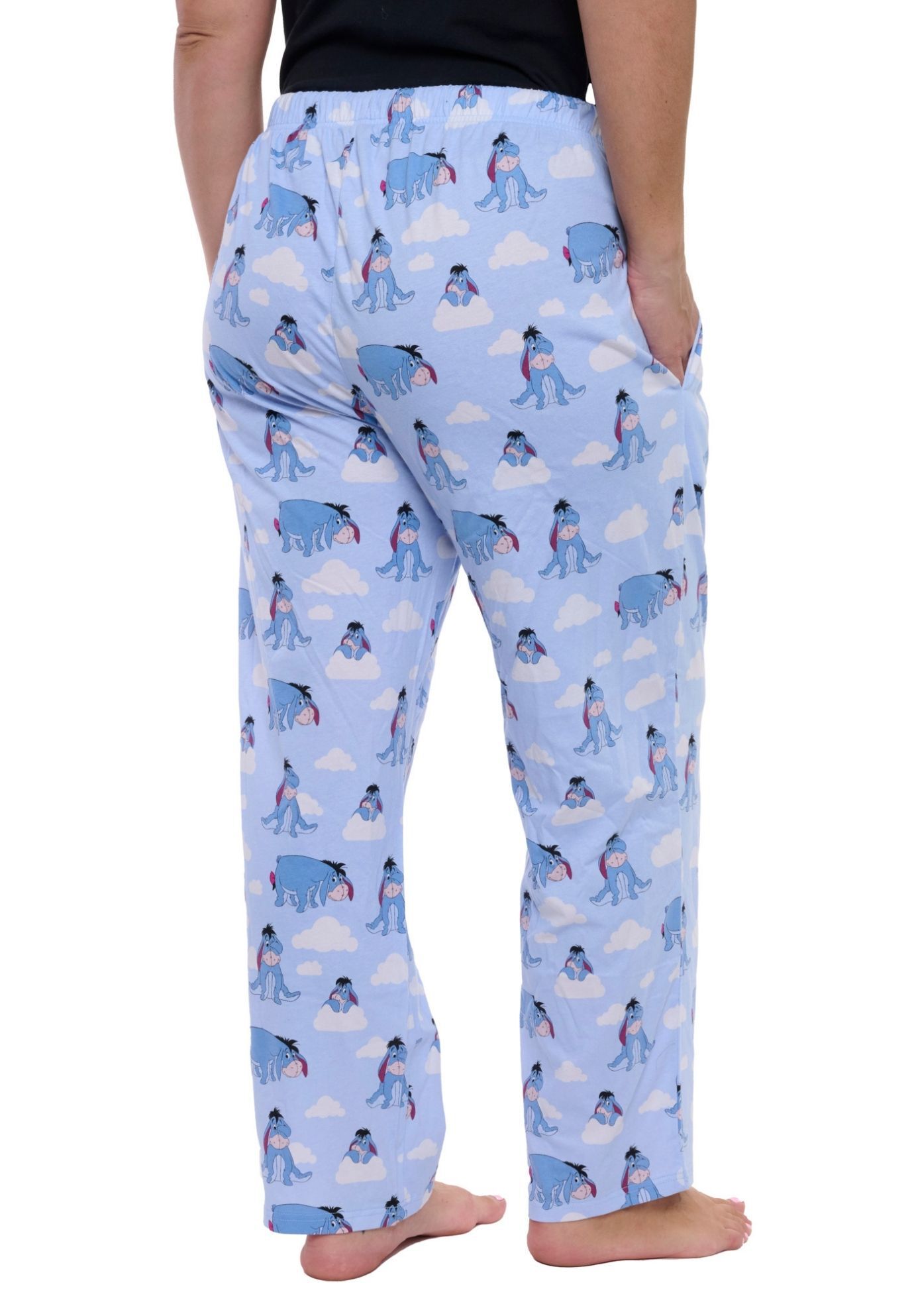 Winnie The Pooh Eeyore Pajama Pants Sleepwear Loungewear, BLUE, on-hover image number 1