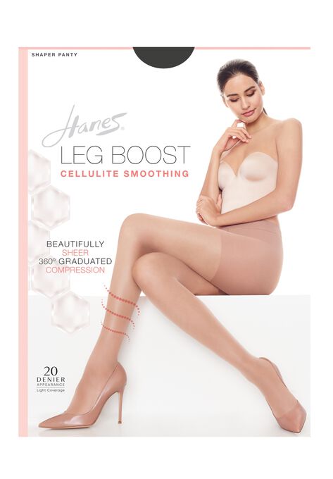 Silk Reflections Leg Boost Cellulite Smoothing Hosiery, BLACK, hi-res image number null