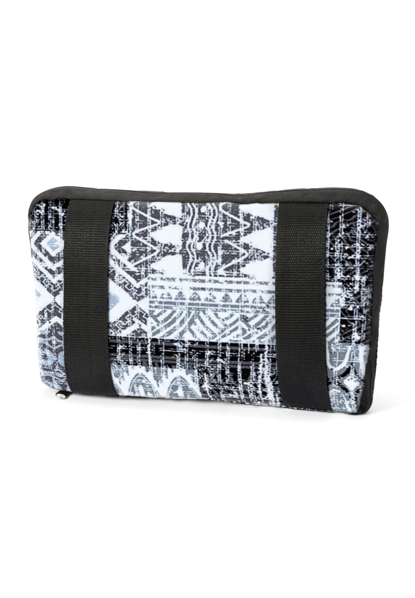 Foldaway Duffle, BLACK GEO PATCHWORK, alternate image number 4