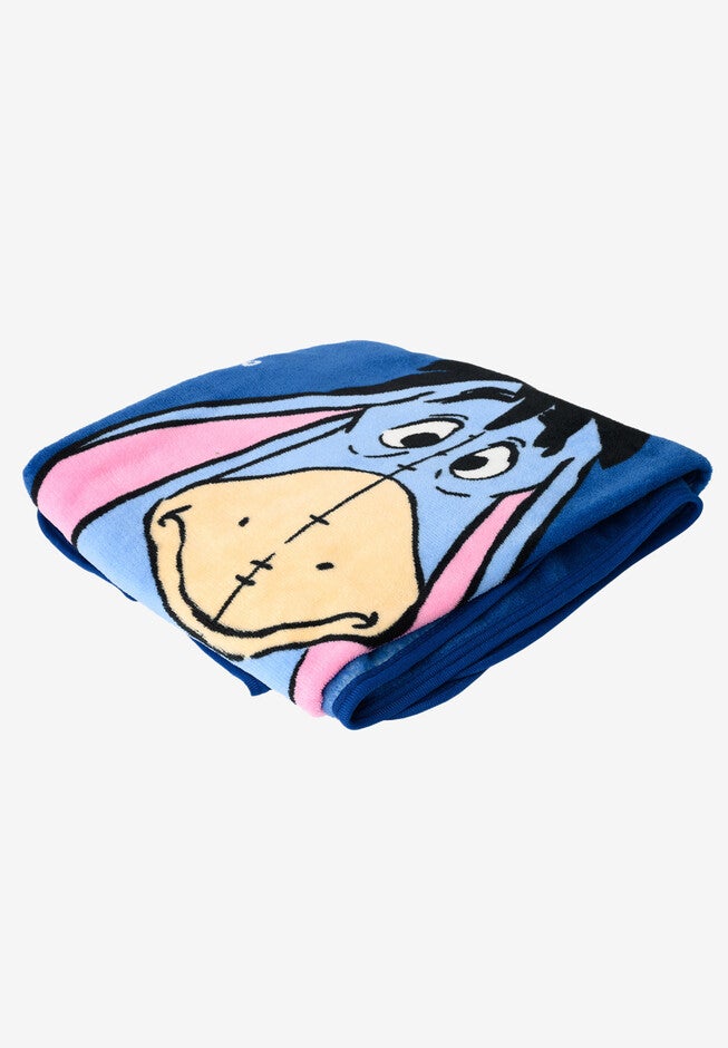 Disney Eeyore Plush Blanket 46 inches X 60 inches Just Chillin Blue, , on-hover image number null