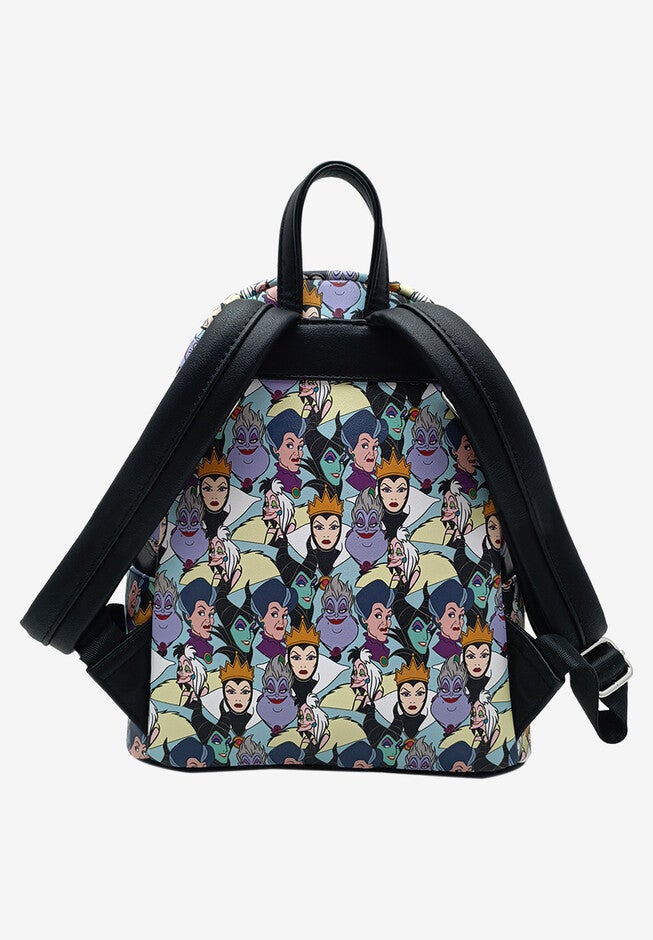 Loungefly x Disney Villains Mini Backpack Handbag All-Over Print Cruella De Vil, , on-hover image number 1