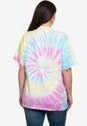 Disney Womens Plus Size Minnie Mouse Short Sleeve Tie-Dye T-Shirt Retro, , on-hover image number null