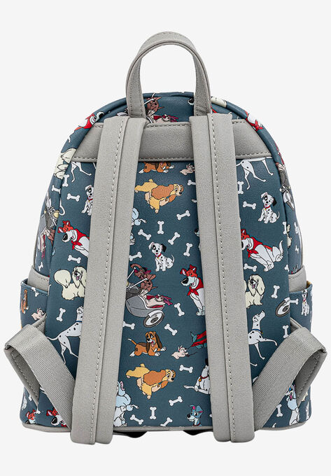 Loungefly x Disney Dogs Mini Backpack Handbag All-Over Print 101 Dalmatians, , on-hover image number null