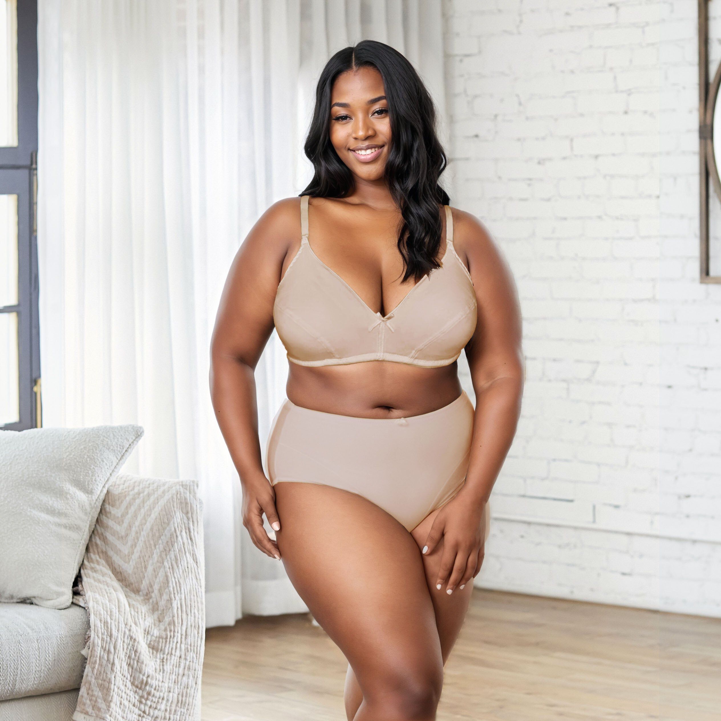 Bestform Cotton Wireless Bra with Lightly Lined Cups 2-Pack - 5006255, WHITE NUDE BLACK, alternate image number 3