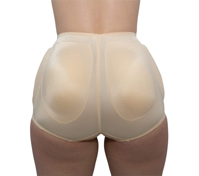 4-Sided Padded Panty Brief Light Shaping/Removable Pads, BEIGE, on-hover image number 1
