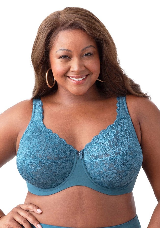 Lacey Curves Underwire Bra 2311, TEAL, hi-res image number 0