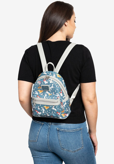 Loungefly x Disney Dogs Mini Backpack Handbag All-Over Print 101 Dalmatians, , alternate image number null