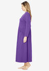 Long Snap-Front Knit Lounger , , alternate image number null