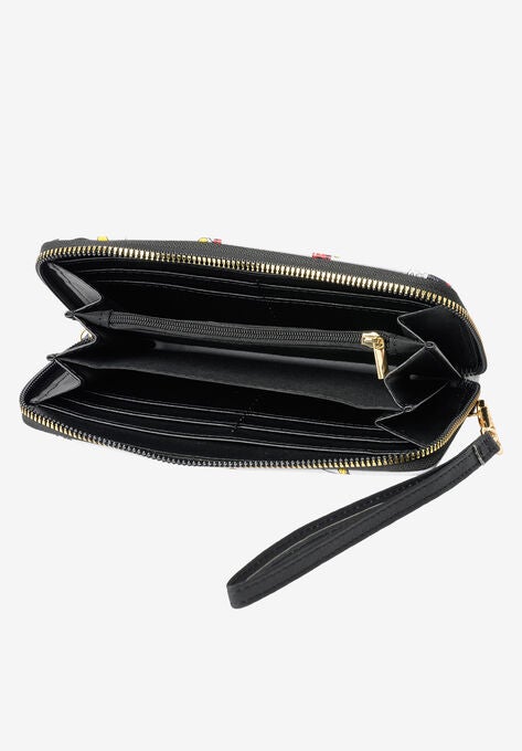 Mickey Mouse Zip Around Wallet Wristlet All-Over Print, , alternate image number null