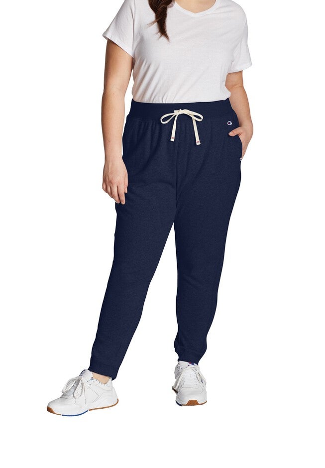 Women's Plus French Terry Joggers , ATHLETIC NAVY, hi-res image number null