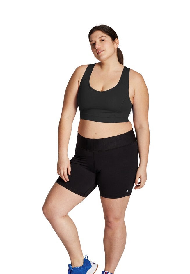 The Absolute Strappy Plus Sports Bra , BLACK, hi-res image number 0