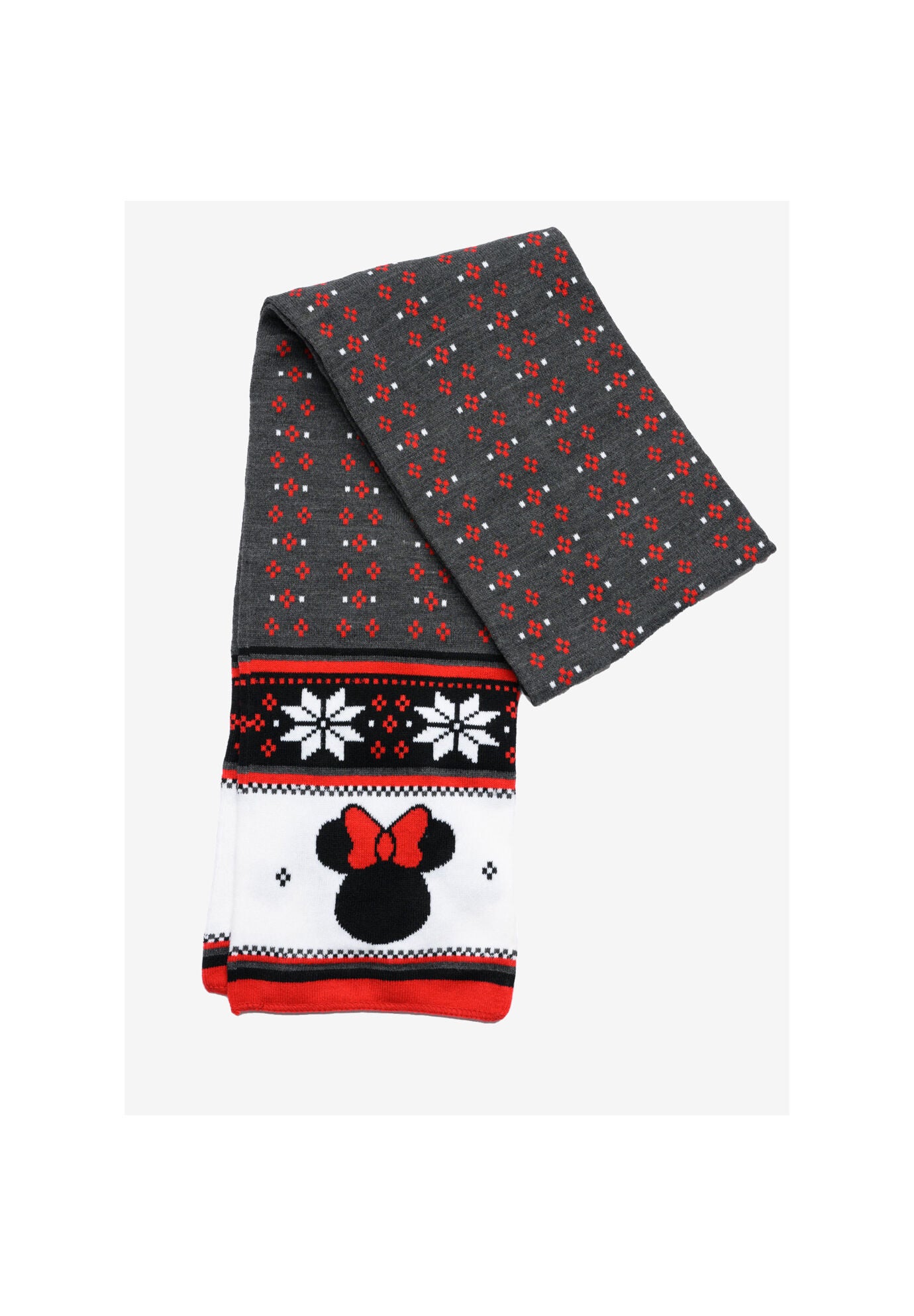 Minnie Mouse 70 inches Knit Scarf Disney Women&#39;S Red Winter Set, , alternate image number 3