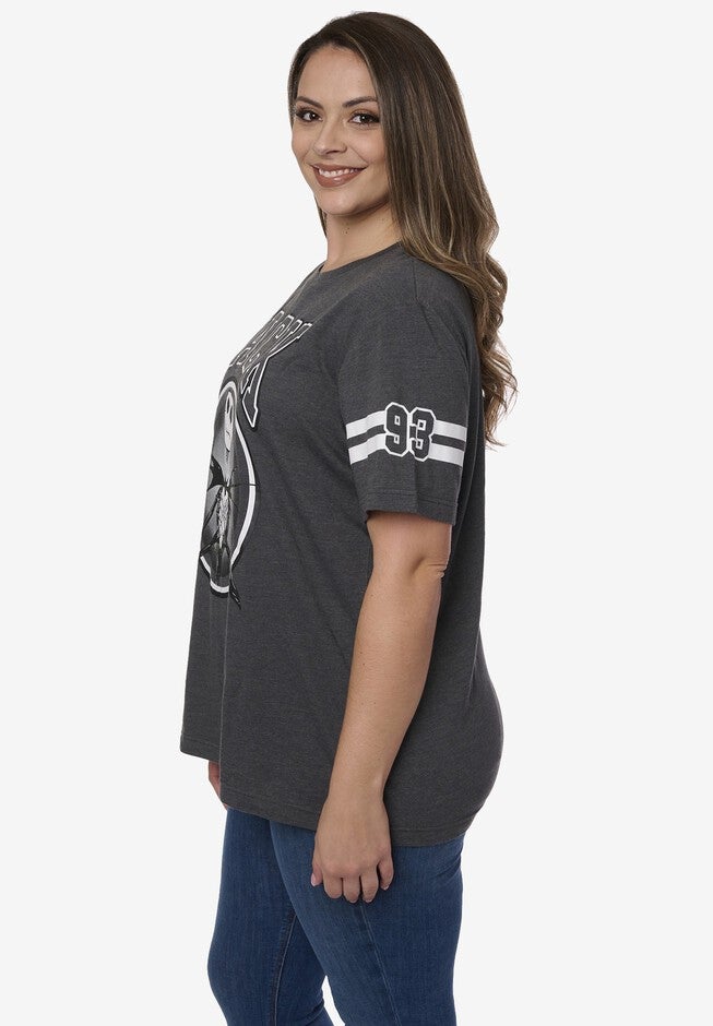 Jack Skellington Striped Short Sleeve T-Shirt , , alternate image number null