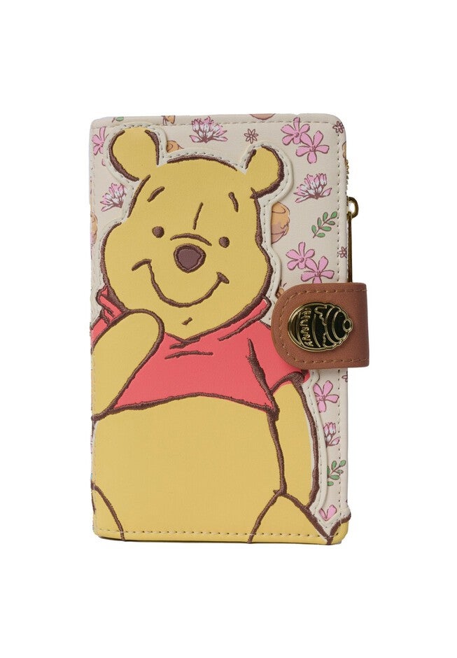 Loungefly x Disney Winnie the Pooh Snap Flap Wallet, BEIGE, hi-res image number null