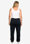 Minnie Mouse Fleece Jogger Pants Elastic Cuff Black, , alternate image number null