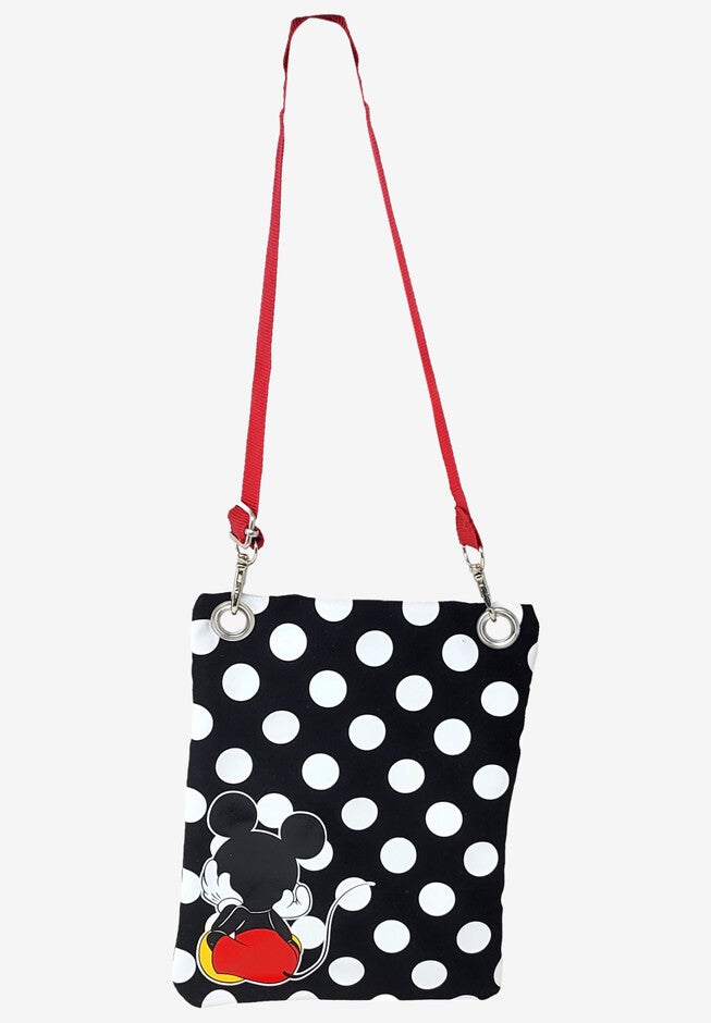 Disney Mickey & Minnie Mouse Passport Bag All-Over Print Travel Crossbody Purse Passport Bag, , alternate image number null