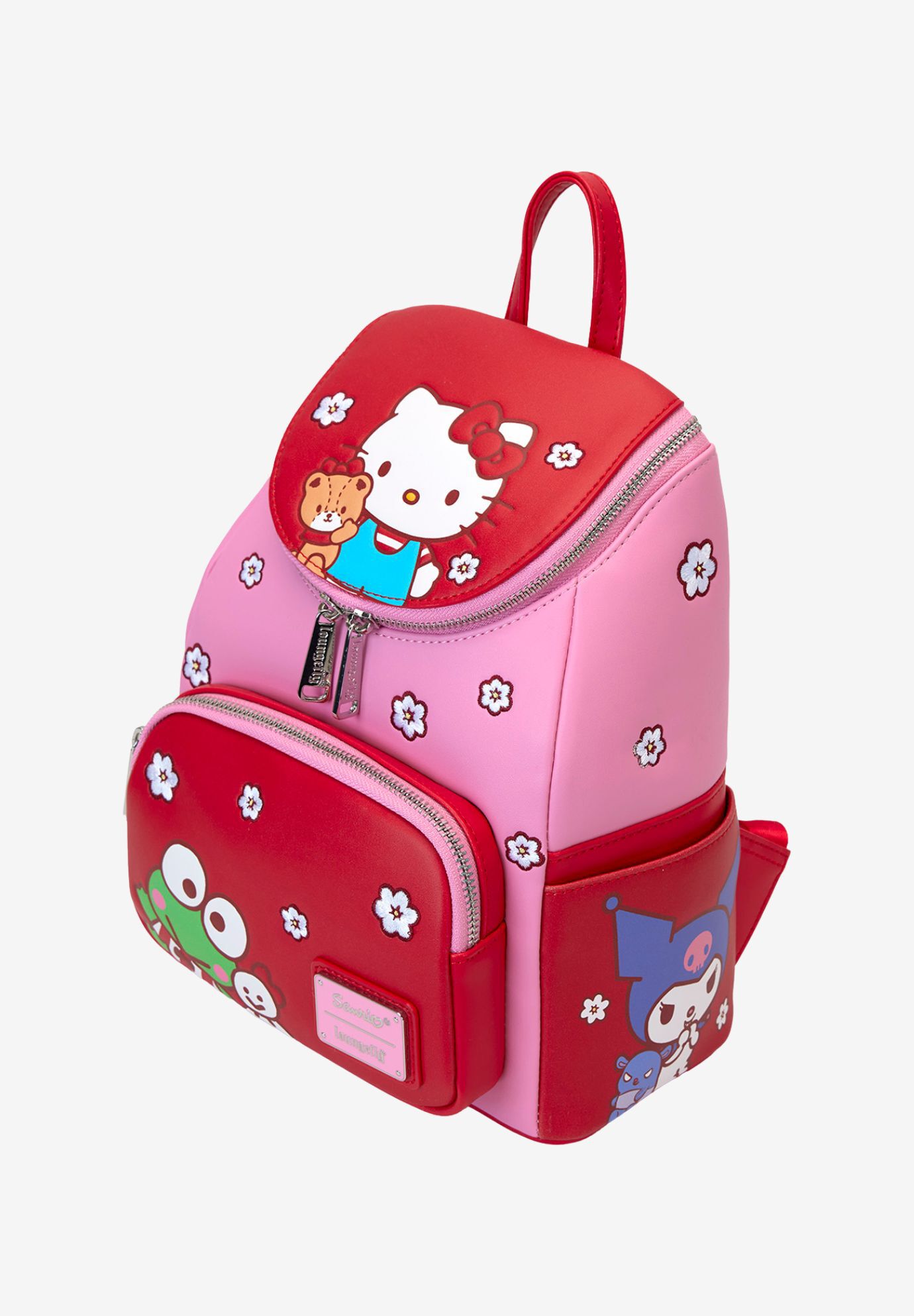 Loungefly x Sanrio Hello Kitty & Friends Mini Backpack Handbag Color Block, PINK, alternate image number 3