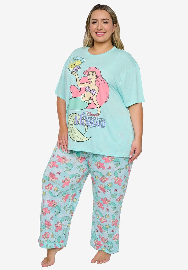 Disney The Little Mermaid Ariel Pajama 2-Piece Set T-Shirt & Pants, , alternate image number null