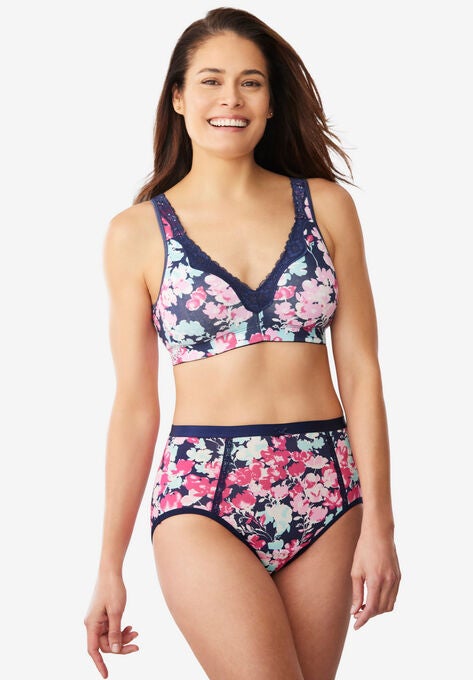 Cotton Comfort Wireless Bra, , alternate image number null