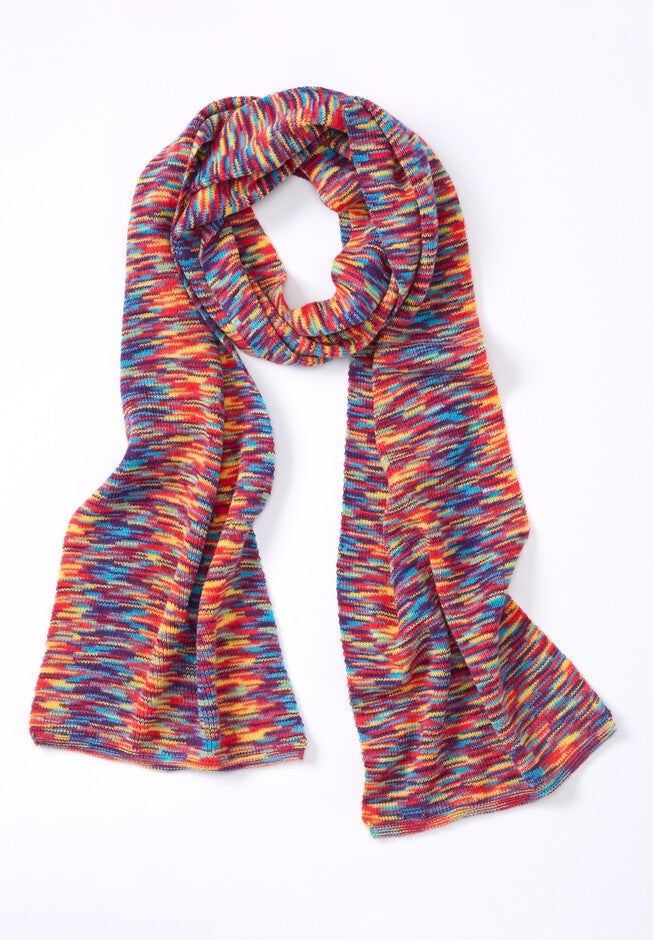 Long Space-Dyed Scarf, MULTI SPACE DYE, alternate image number 2