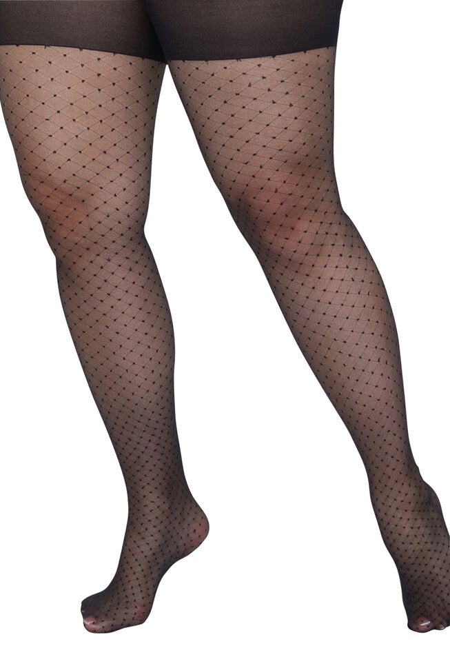 Diamond Small Dot Tights, BLACK, hi-res image number null