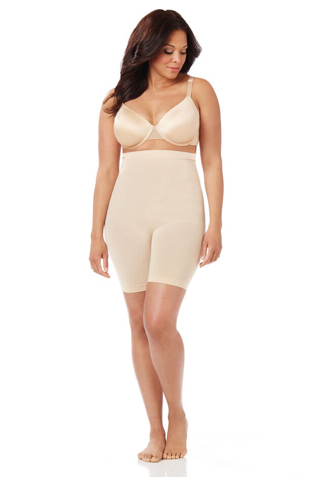 Seamless Hi-Waist Thigh Shaper, NUDE, hi-res image number 0