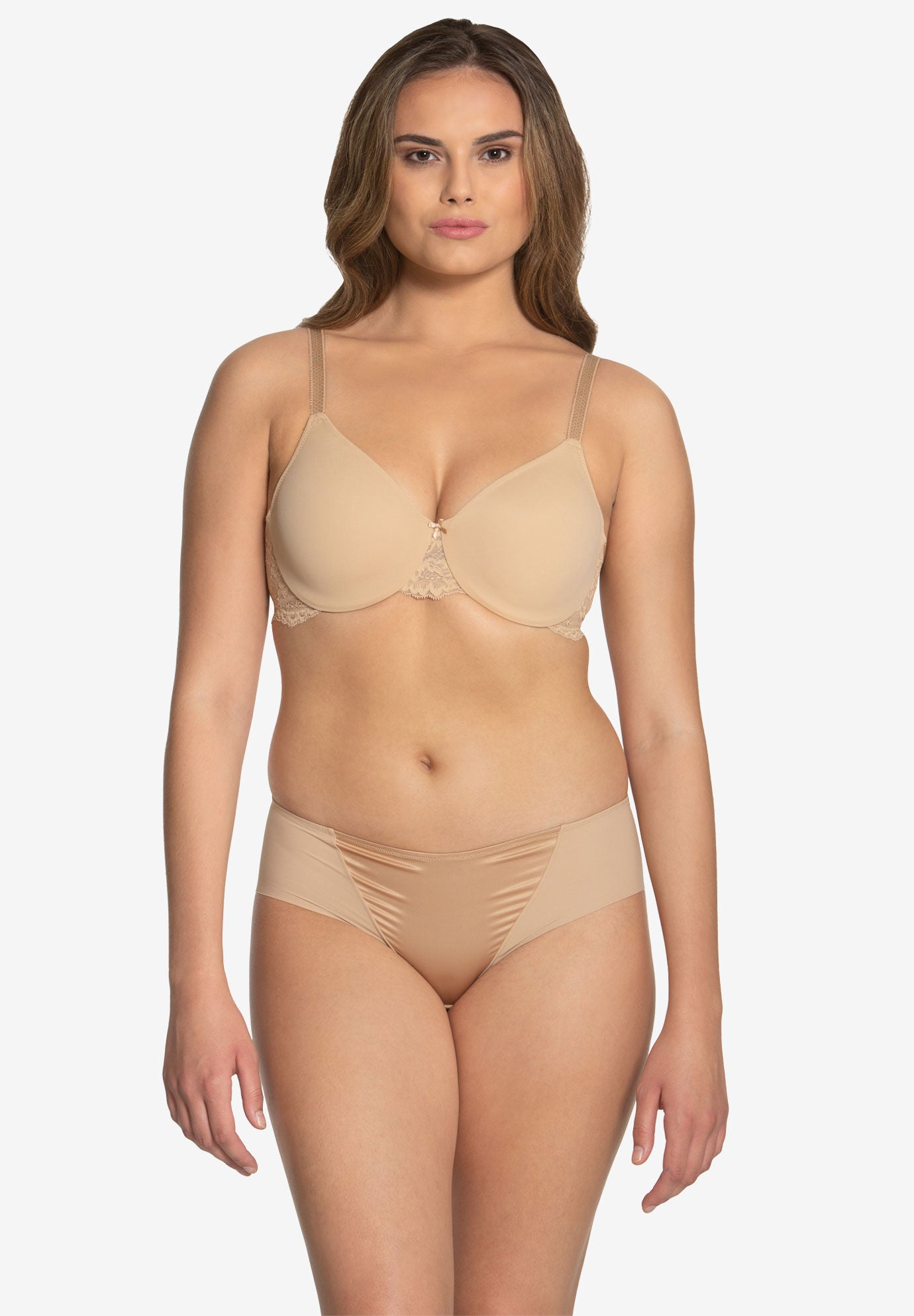 Lena Everyday Hidden Wire Seamless Minimizer Bra 7309, NUDE, hi-res image number 0