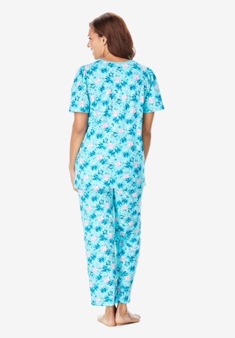 Floral Henley PJ Set , , on-hover image number null